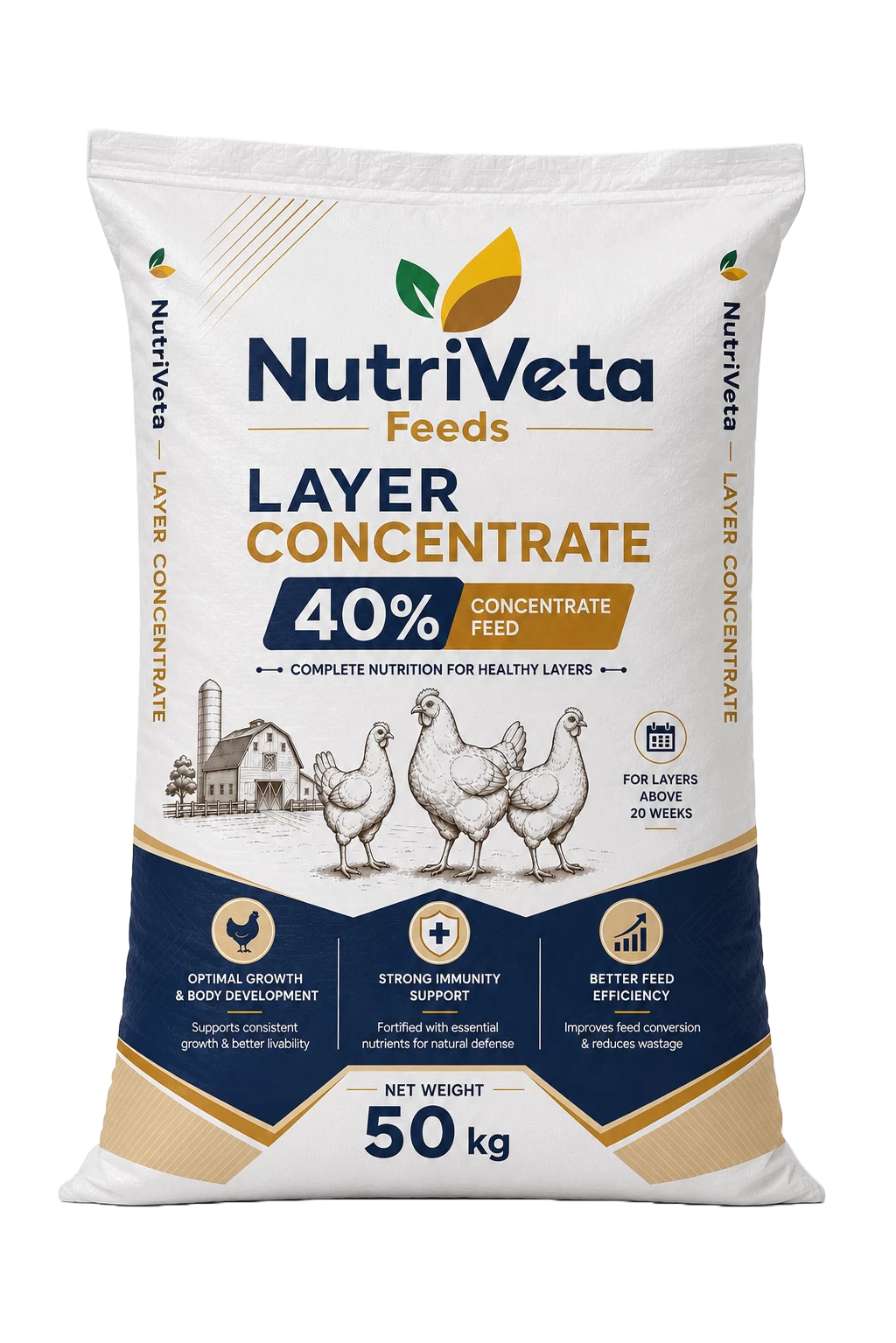 Nutriveta Layer Concentrate 40% feed bag